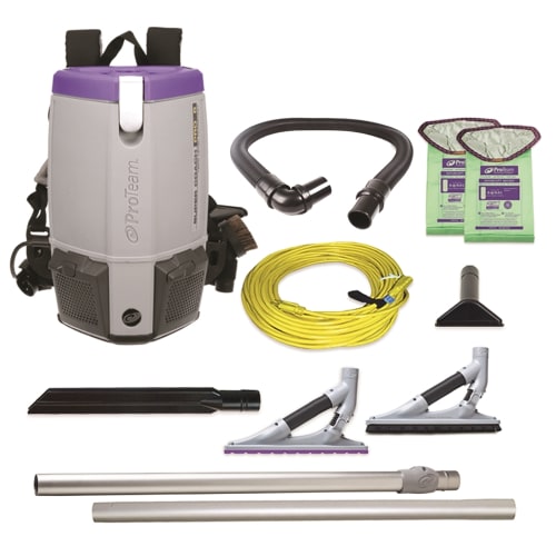 ProTeam® Super Coach Pro 6, 6 qt. Backpack Vacuum w/ ProBlade Hard Surface and Carpet Tool Kit